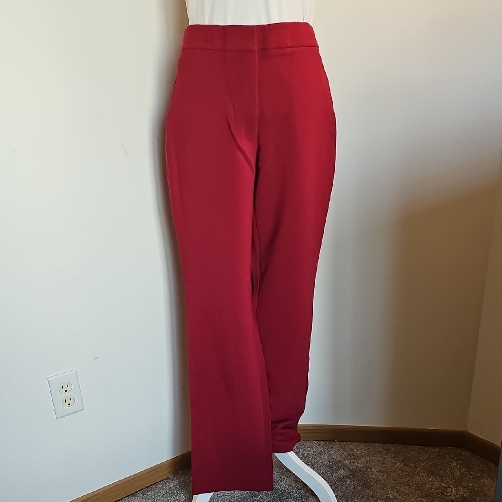 White House Black Market Empress Red Women's Trousers